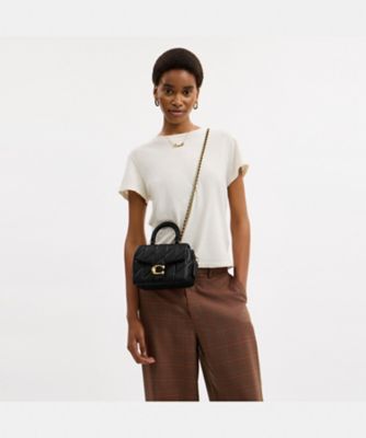 美品✨ COACH コーチ トップハンドル タビー 2way ブラック 黒 タビー トップ ハンドル バッグ・キルティング | COACH/コーチ